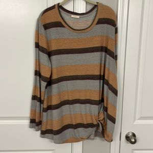 2XL striped sweater